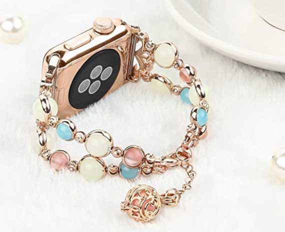 AppleWatch用ルミナスパールブレスレットストラップ