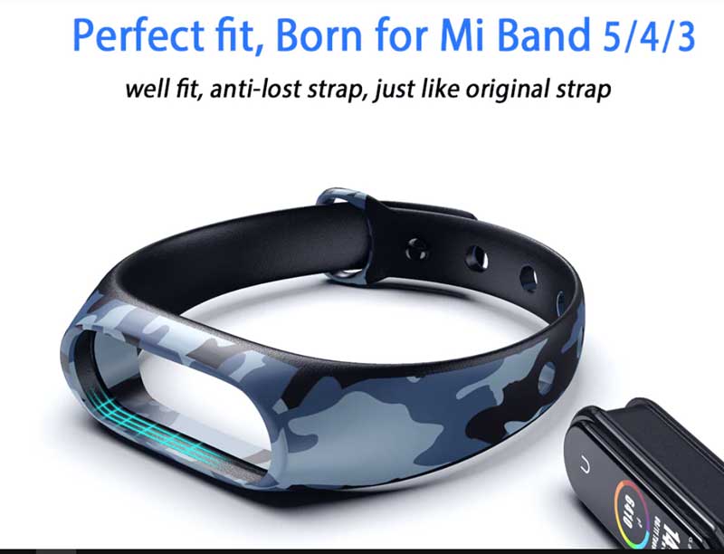 カモフラージュストラップ-Mi-Band-5用