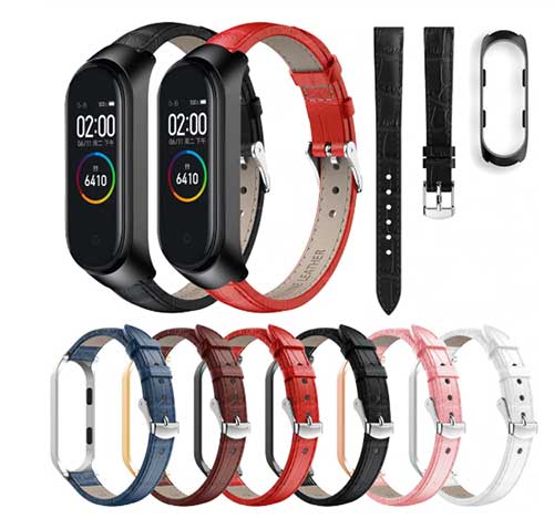 Xiaomi Mi Band4用レザーストラップ