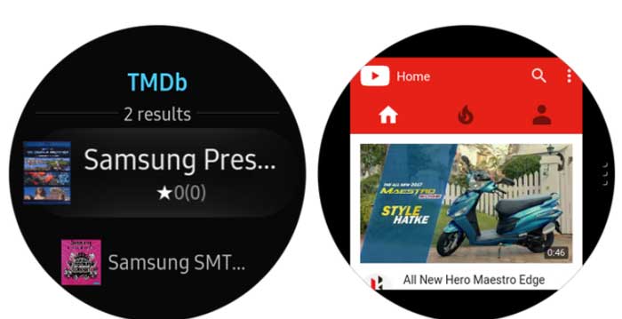 GalaxyWatch用SamsungInternet