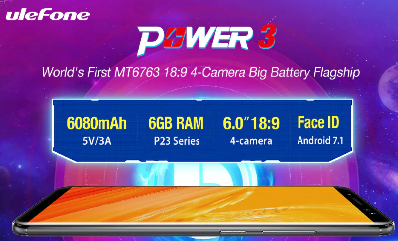 Ulefone Power 34Gファブレットフラッグシップスマートフォンセール
