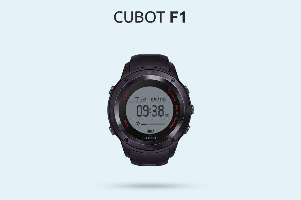 Cubot F1スマートウォッチ–スポーティなアウトドアスマートウォッチ