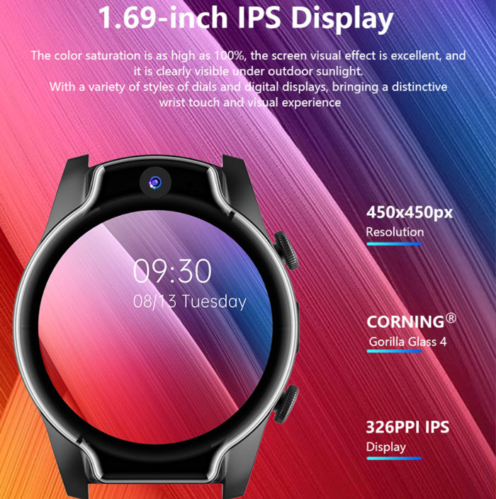 display-of-LEMFO-LEM14-スマートウォッチ