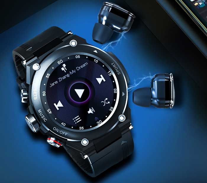 LEMFO-T92-Bluetoothヘッドセット付きスマートウォッチ