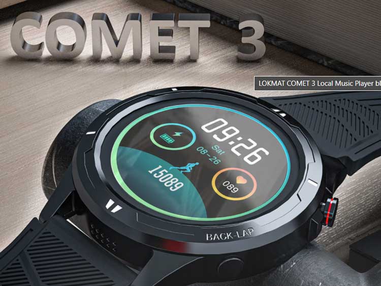 LOKMAT Comet 3スマートウォッチ–機能のレビュー、Bluetooth通話、ミュージックプレーヤー