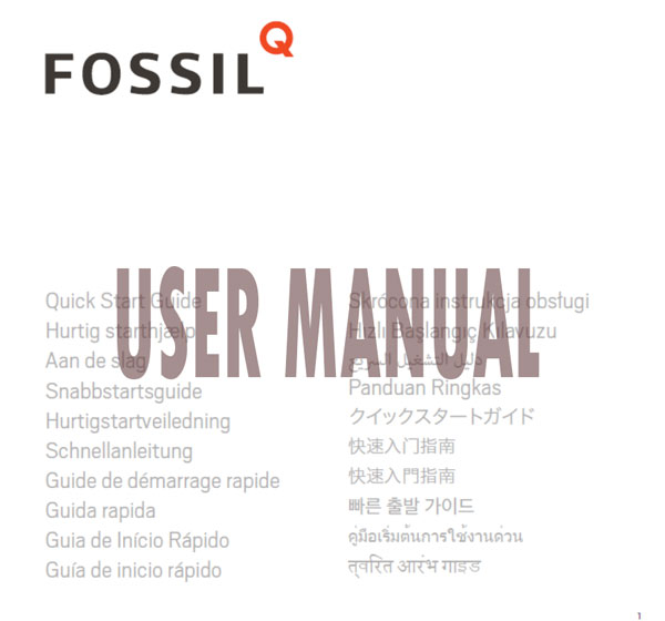 [PDF] Fossil HybridSmartwatchユーザーマニュアルダウンロード