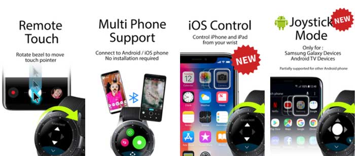 サムスンギアとギャラクシーウォッチアクティブ用のクリッカーカメラアプリ