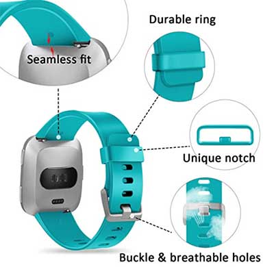 最高のFitbitVersaLiteスマートウォッチストラップ