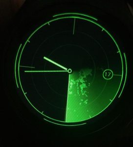 レーダー時計の皮