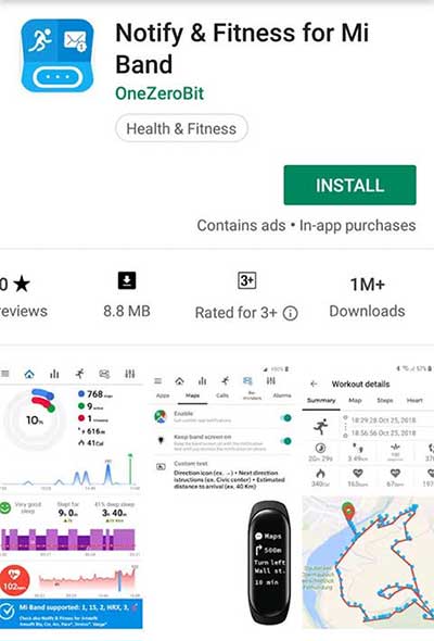 Xiaomi Mi Band4用のアプリをダウンロードする