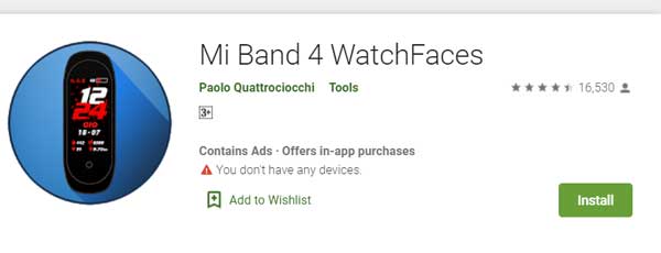 PaoloQuattrociocchiによるMiBand4ウォッチフェイス