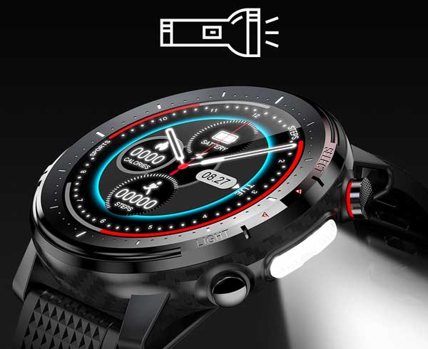 Microwear L15 –LEDトーチライト付きスマートウォッチ