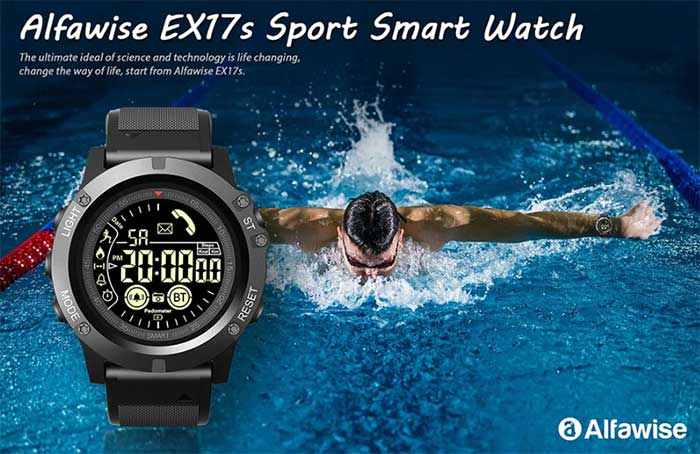 Alfawise EX17S Sports Smartwatch –クーポンコード