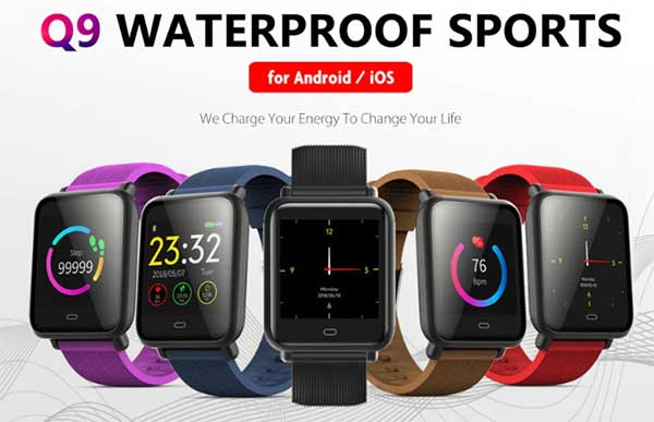 Q9防水スポーツスマートウォッチ–クーポンコード